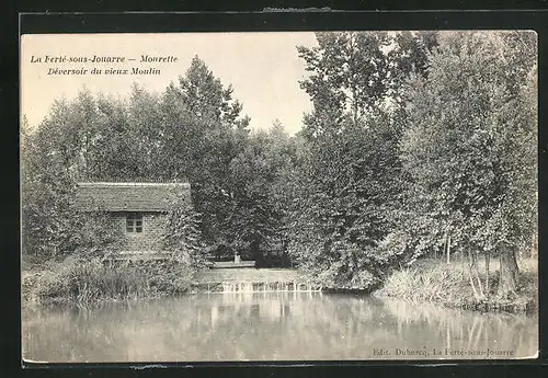 AK La-Ferté-sous-Jouarre, Mourette -Dèversoir du vieux Moulin