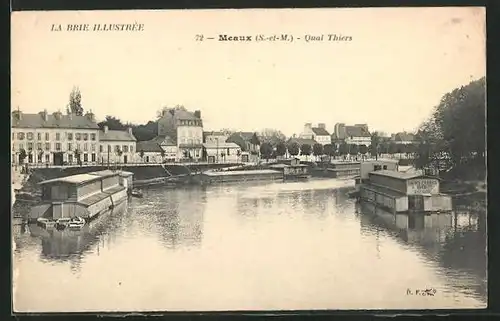 AK Meaux, Quai Thiers