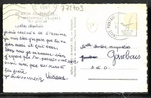 AK Émerainville, Vue générale