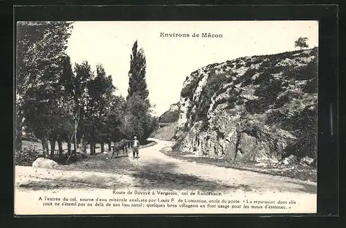AK Vergisson, Route de Davayé