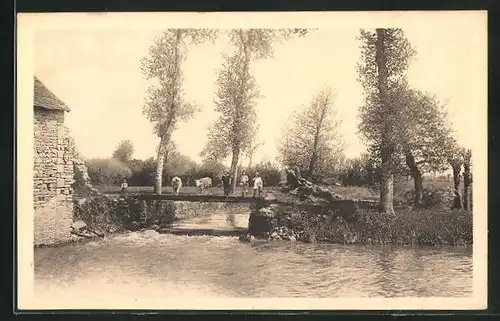 AK Charolles, L`Arconce au Moulin des Prés