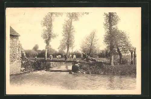 AK Charolles, L`Arconce au Moulin des prés