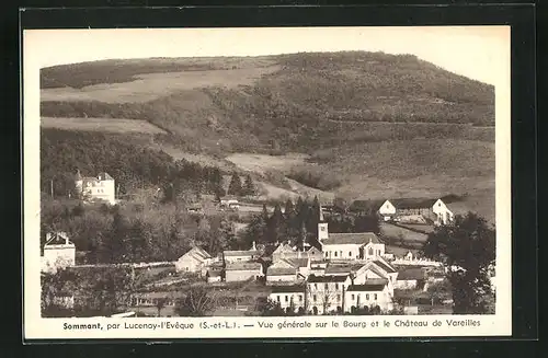AK Sommant, Vue générale sur le Bourg et le Chateau de Vareilles