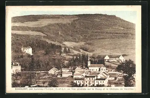 AK Sommant, Vue générale sur le Bourg et le Chateau de Vareilles