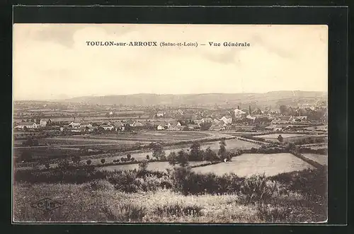 AK Toulon-sur-Arroux, Vue Générale, Totalansicht des Ortes