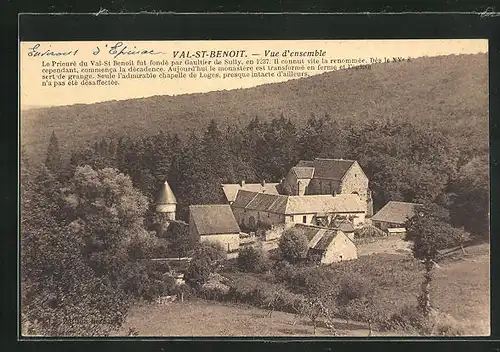 AK Val-St-Benoit, Vue d`ensemble, Le Prieuré