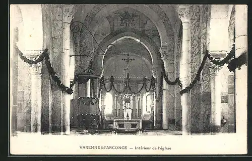 AK Varennes-l`Arconce, Intérieur de l`église