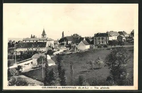 AK Colombier-en-Brionnais, Vue générale