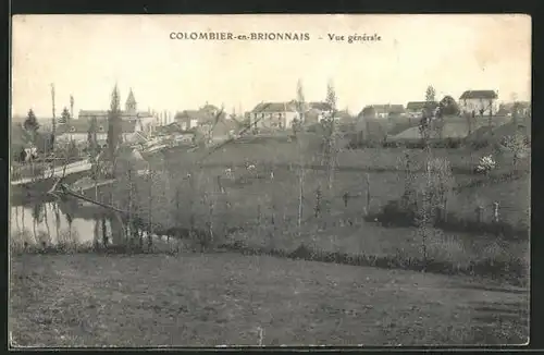 AK Colombier-en-Brionnais, Vue générale