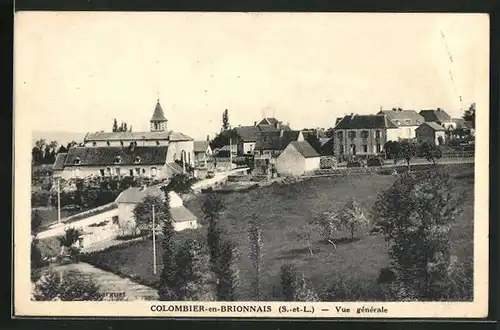 AK Colombier-en-Brionnais, Vue générale