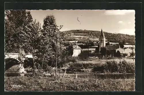 AK Clermain, Le Bourg et le Pont de la Grosne