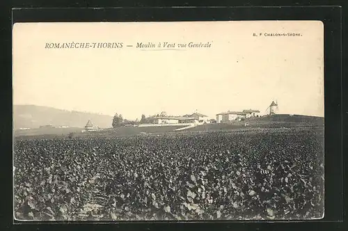 AK Romanéche-Thorins, Moulin a vent vue generale