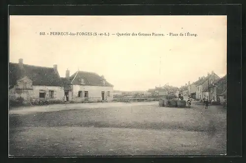 AK Perrecy-les-Forges, Quartier des Grosses Pierres