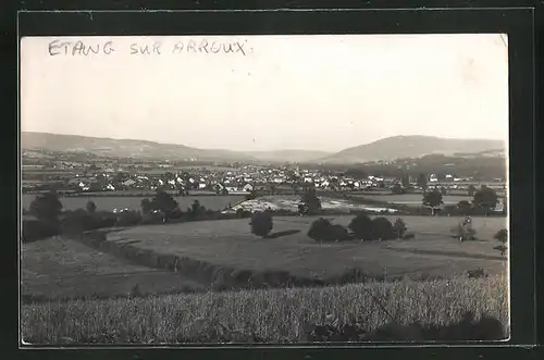 Foto-AK Étang-sur-Arroux, Panorama