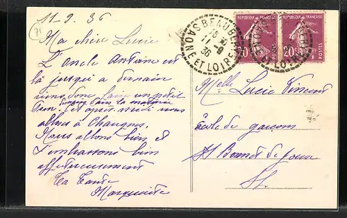 AK Beaubery, Hameau de Givry pris de l'Etang