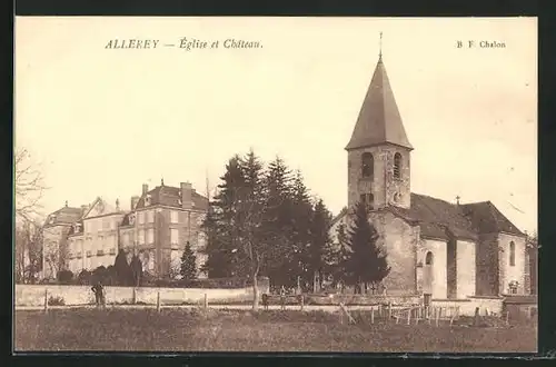 AK Allerey, Église et Château