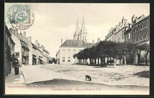 AK Bourbon-Lancy, Place de l`Hôtel-de-Ville