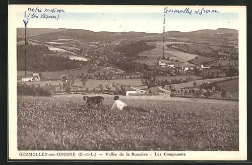 AK Germolles-sur-Grosne, Vallée de la Ronzière, Les Companons