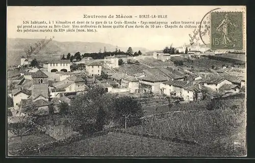 AK Berzé-la-Ville, Panorama