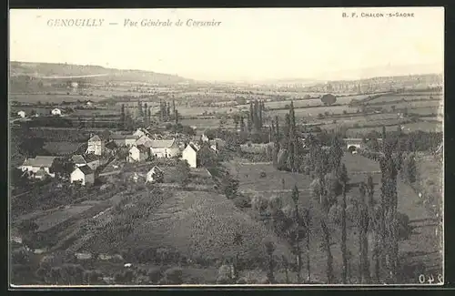 AK Genouilly, Vue Générale de Corsenier, Totalansicht