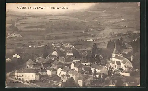 AK Cussy-en-Morvan, Vue générale, Gesamtansicht