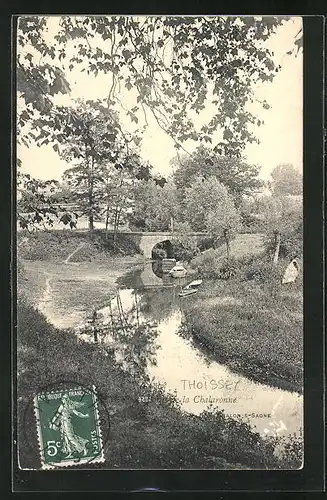 AK Thoissey, Vue de la Chalaronne