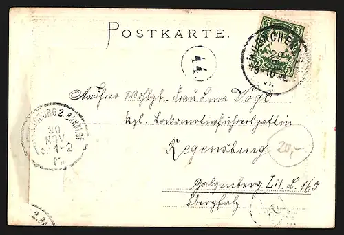 Passepartout-Lithographie München, Marienplatz