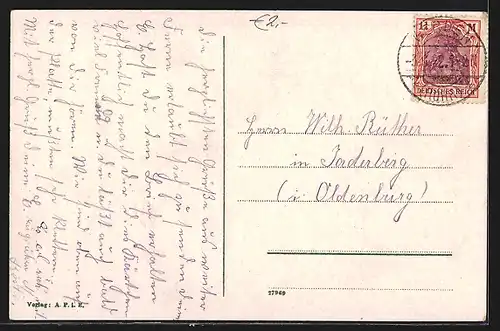 AK Werden, Ruhrpartie mit Platte, Ruhrpartie bei Werden