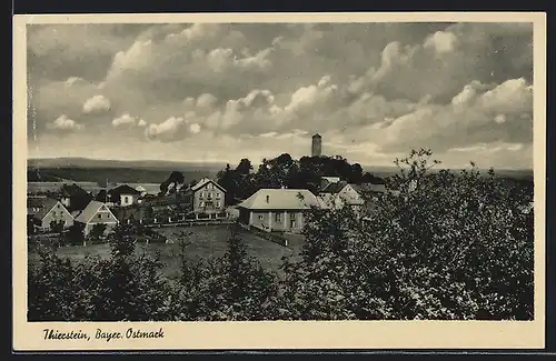 AK Thierstein /Bayer. Ostmark, Ortsansicht mit Kirche