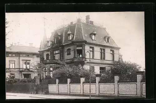 Foto-AK Ruhrort, Haus an der Rheinallee 3