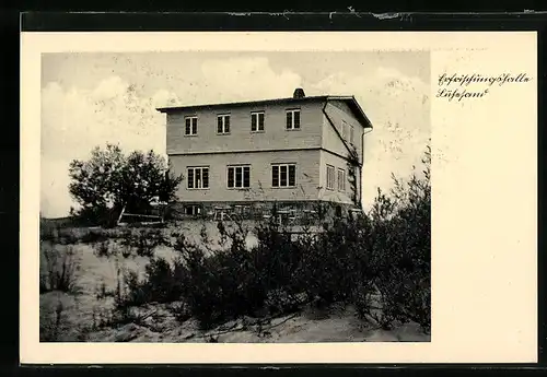 AK Stade, Gasthaus Erfrischungshalle Lühesand von H. Blohm mit Garten