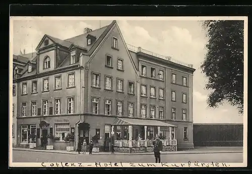 AK Coblenz-Ehrenbreitstein, Hotel Zum Kurfürsten