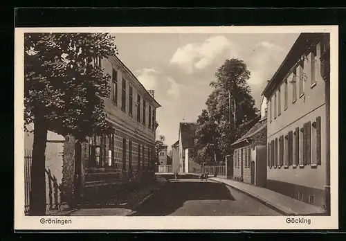 AK Gröningen, Strassenansicht, Göcking