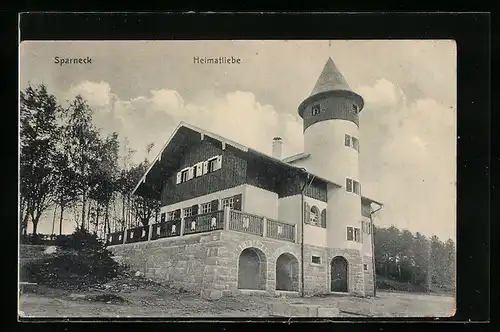 AK Sparneck, Blick auf Haus Heimatliebe