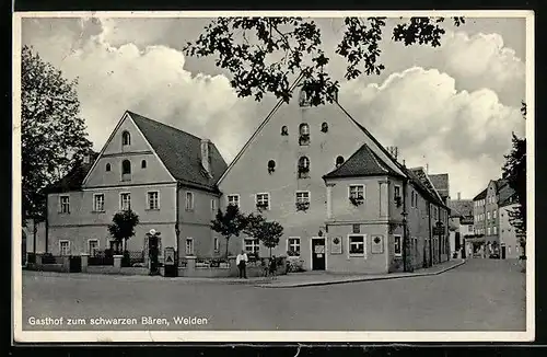 AK Weiden / Oberpf., Gasthof zum schwarzen Bären