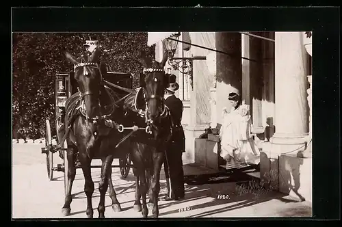 AK Potsdam, Taufe von Prinz Wilhelm, rückseitig Autograph Prinz August Wilhelm von Preussen