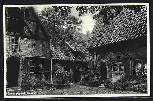 AK Lüneburg, Blick auf Gasthof Roter Hahn