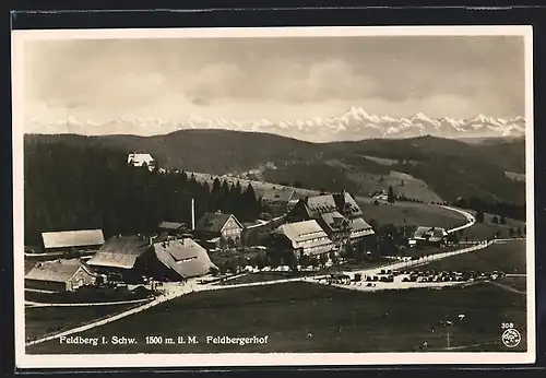 AK Feldberg i. Schw., Feldbergerhof mit Umgebung aus der Vogelschau