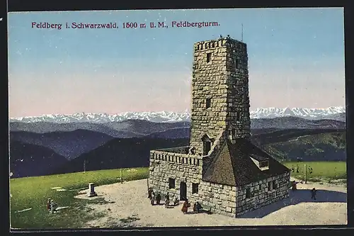 AK Feldberg im Schwarzwald, Partie beim Feldbergturm