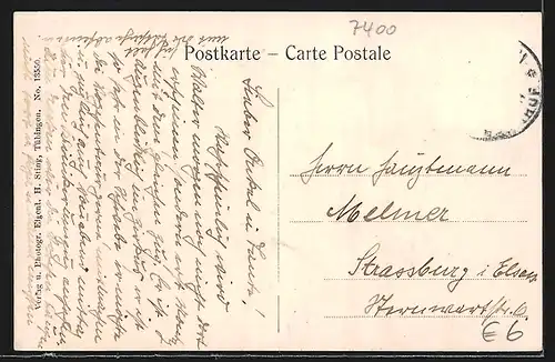 AK Tübingen, Partie mit Schloss