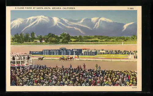 AK Arcadia, California, A Close Finish At Santa Anita