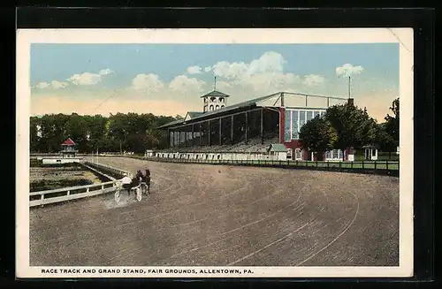 AK Allentown, PA., Race Track and Grand Stand, Fair Grounds
