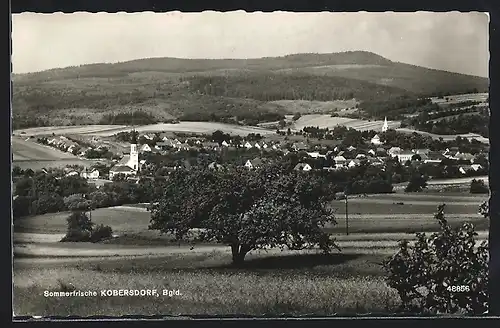 AK Kobersdorf, Gesamtansicht mit Umgebung