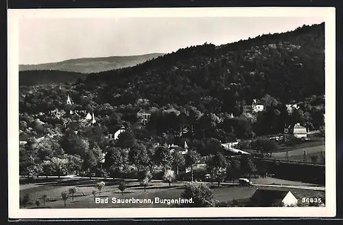 AK Bad Sauerbrunn, Ortsansicht bei Tag