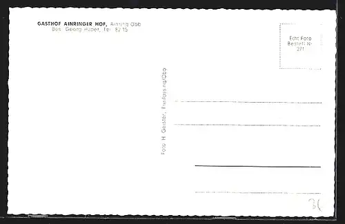 AK Ainring /Obb., Blick auf Gasthof Ainringer Hof, Ortsansicht mit Staufen und Zwiesel