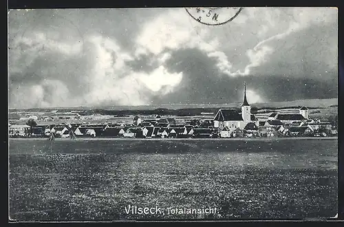 AK Vilseck, Totalansicht mit Kirche