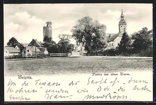 AK Triptis, Partie am alten Turm