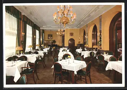 AK Coburg, Hotel Excelsior, Gelber Saal