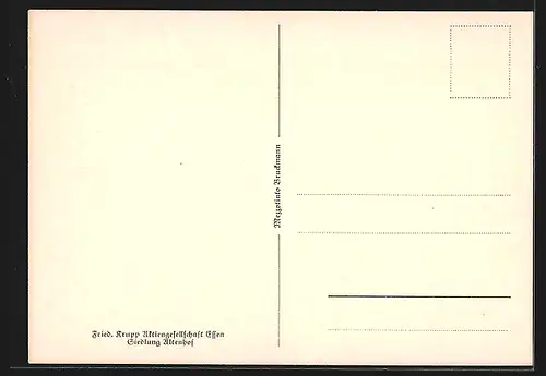 AK Altenhof b. Essen, Blick auf Siedlung, Fried. Krupp Aktiengesellschaft