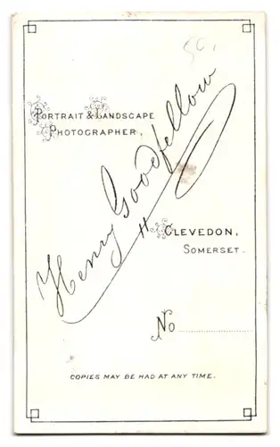 Fotografie Henry Goodfellow, Clevedon, Herr im Anzug mit Bart